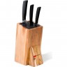 Набор ножей (3 ножа) на деревянной подставке OMOIKIRI IMARI Black-SET 4992023
