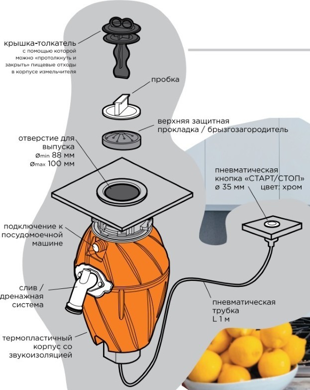 Измельчитель кухонный в раковину какой выбрать и схема подключения